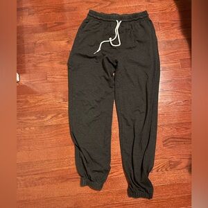Black Jogger Sweatpants with Drawstring